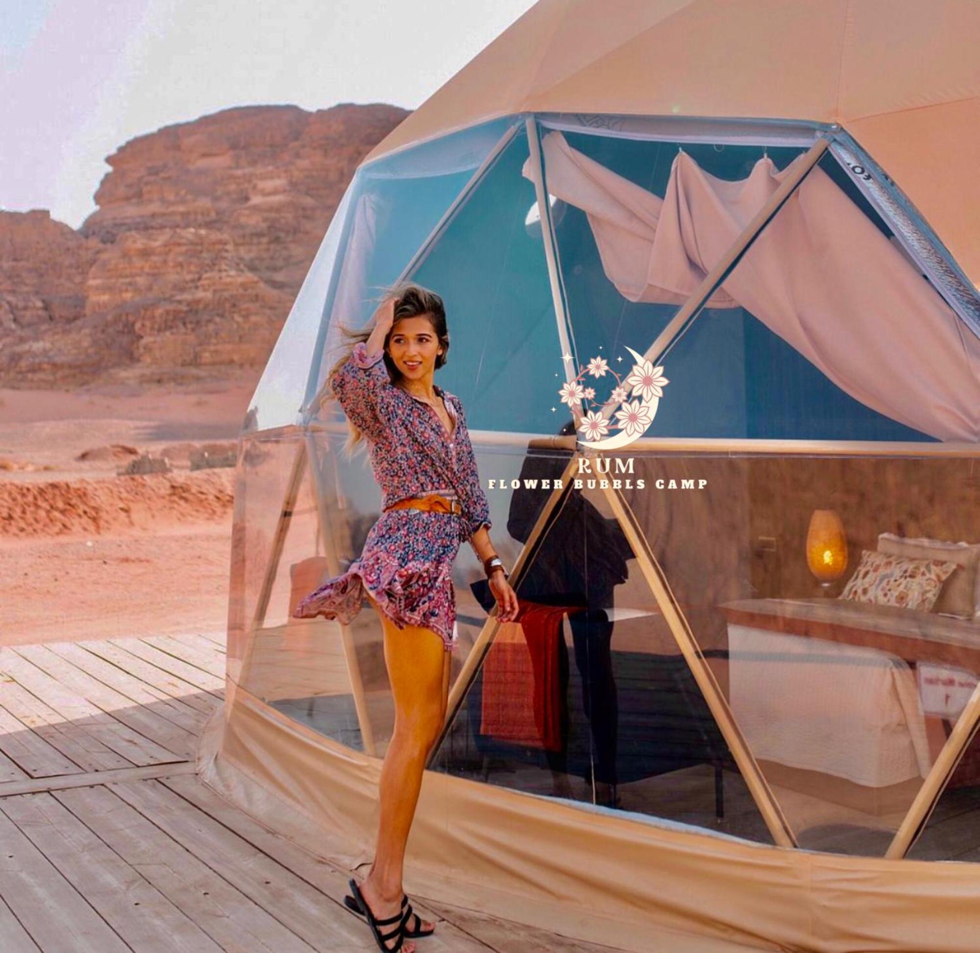 Rum Flower Bubbles Luxury Camp Wadi Rum Extérieur photo